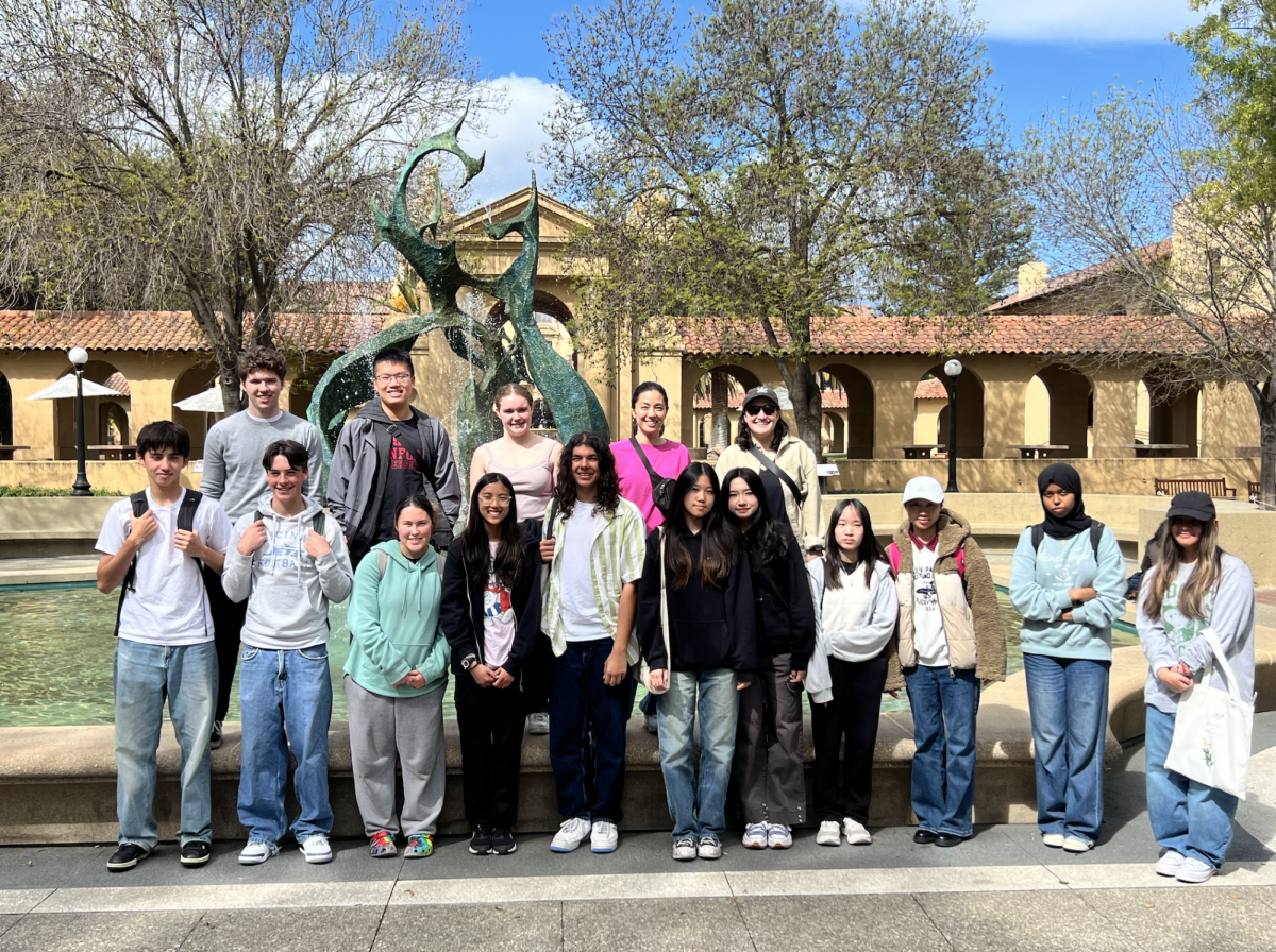 The National Honor Society visits Stanford Universitys campus